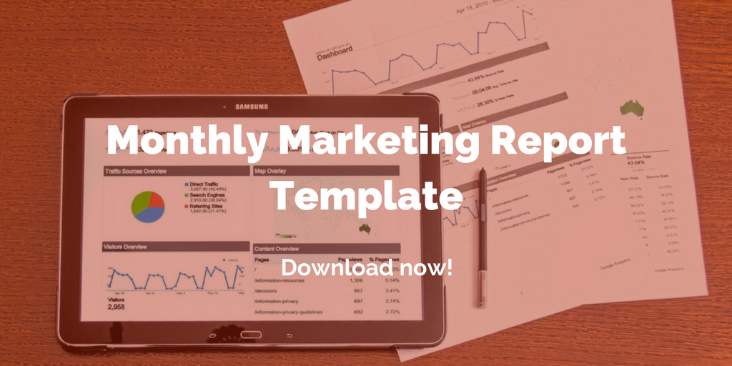 monthly marketing report template